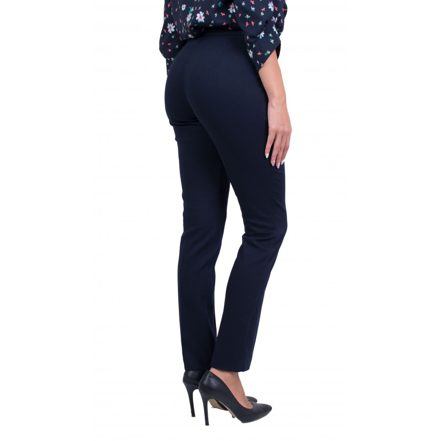 Women s formal dark blue trousers N 20513 2021 Autumn